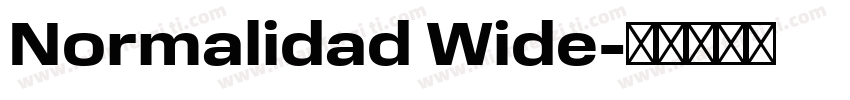 Normalidad Wide字体转换
